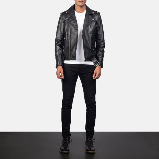 Allaric Leather Biker Jacket